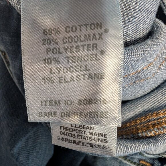 L.L. Bean BeanFlex Favorite Fit Straight Leg Jeans Women’s 4 Petite - Picture 9 of 13